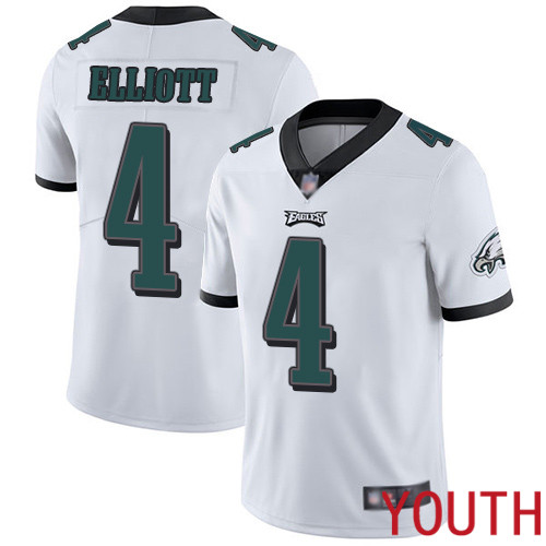 Youth Philadelphia Eagles 4 Jake Elliott White Vapor Untouchable NFL Jersey Limited Player Football